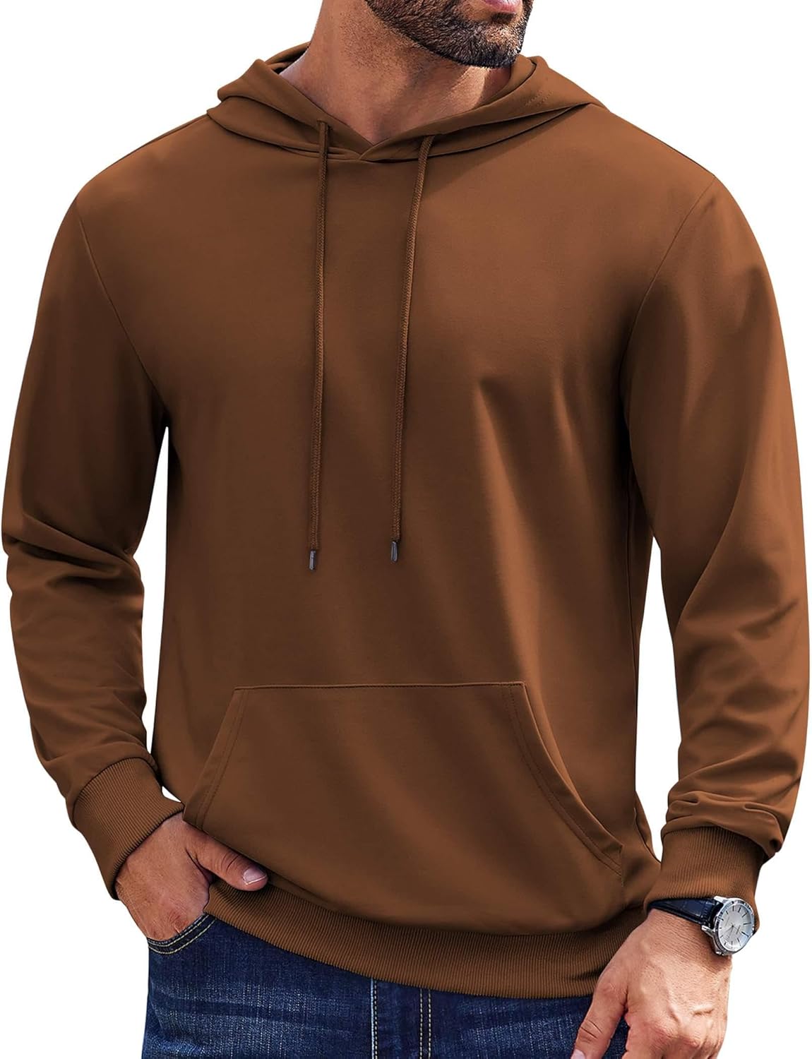 COOFANDY Stylish Hoodie with Kangaroo Pocket