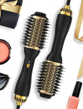Hot Air Hair Blow Dryer Brush - 3 in 1 Styler for Smooth, Voluminous