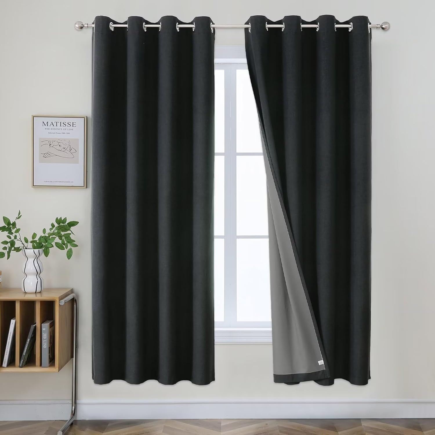 Joydeco Blackout Curtains 72 Inch Long for Bedroom Windows