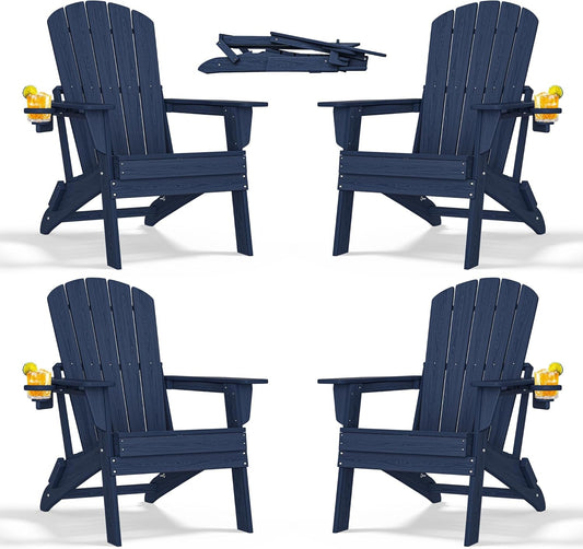 Folding Adirondack Chair Set of 4 for Ultimate Relaxation