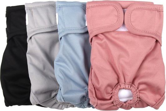 Female Dog Diapers for Large Dogs - Reusable Washable Nappies