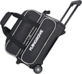 2 Ball Bowling Bag with Wheels - Smooth Rolling 2-Ball Roller