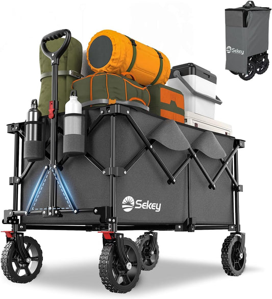 Sekey Collapsible Foldable Wagon with Heavy Duty Capacity