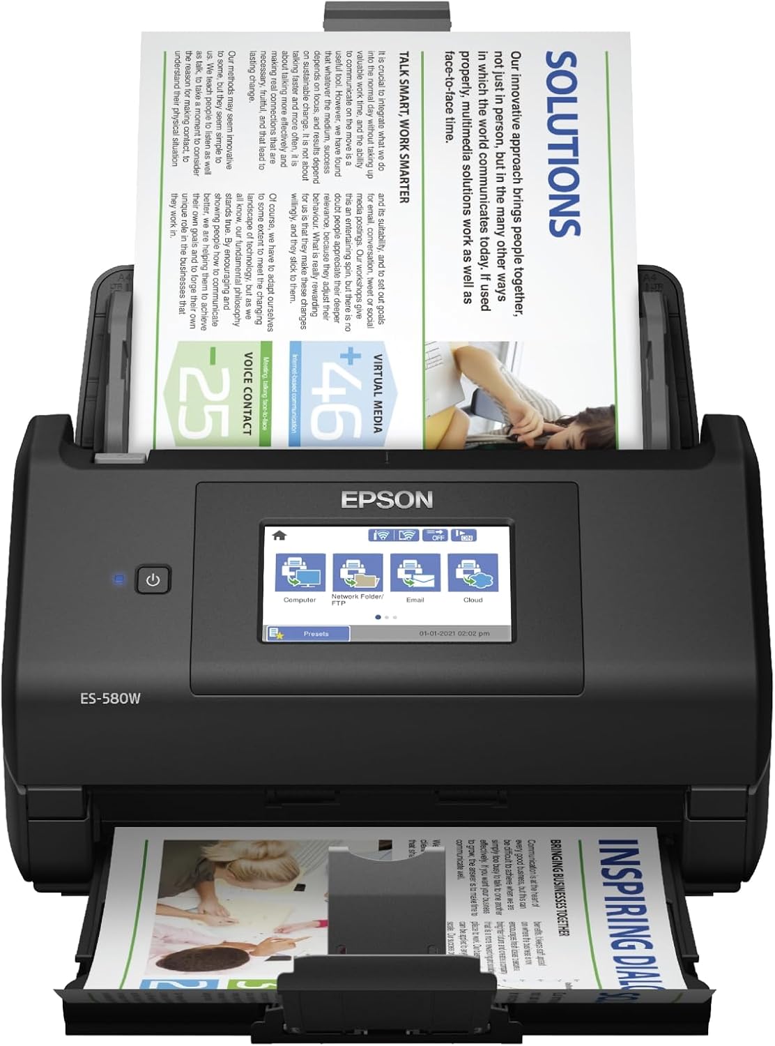 Epson Workforce ES-580W Wireless Color Duplex Document Scanner