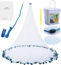Goture American Fishing Cast Net 3/8in Mesh - Durable Bait Net