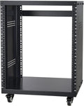 12U AV Rack Stand with Caster Wheels - Stable Studio Rack