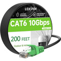 Cat 6 Ethernet Cable 200 ft High Speed 1Gbps - Durable Network Cable