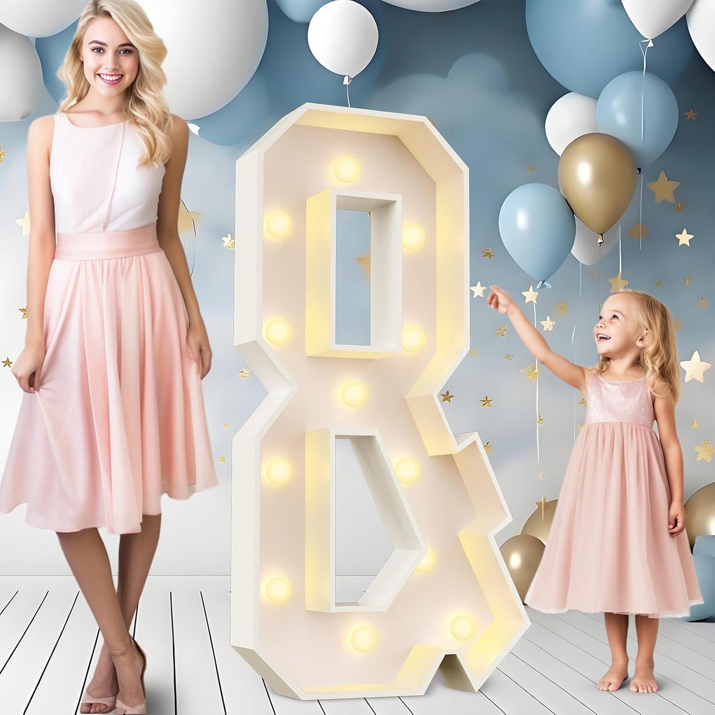 Ledido 4FT Marquee Light Up Letters for Party Decoration