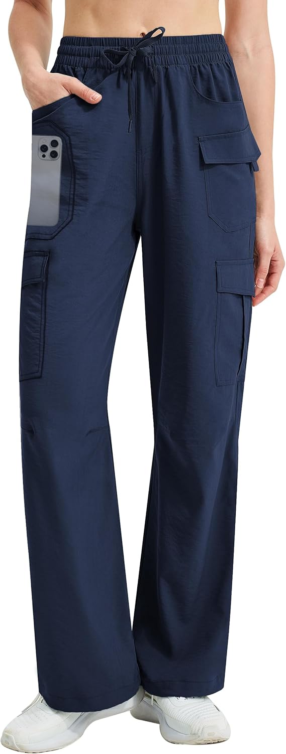 Women's Cargo Hiking Pants Lightweight Quick Dry for Travel