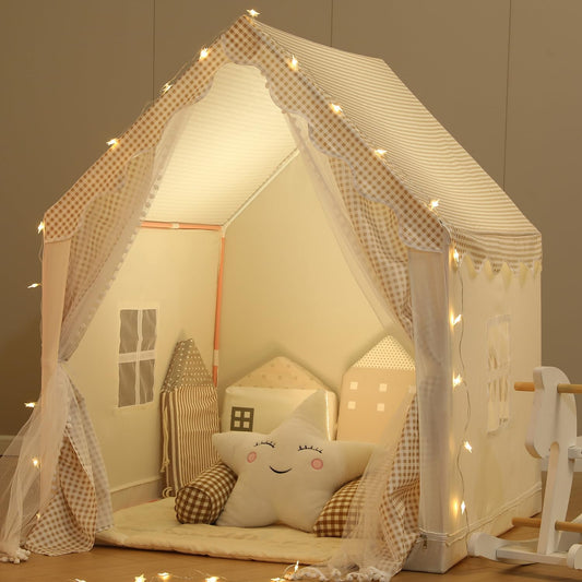 EVYING Kids Play Tent with Star Lights - Fun Indoor/Outdoor Toy House