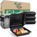 Food Containers Mineral Filled PP Plastic 55 Pack 34oz 3-Compartment