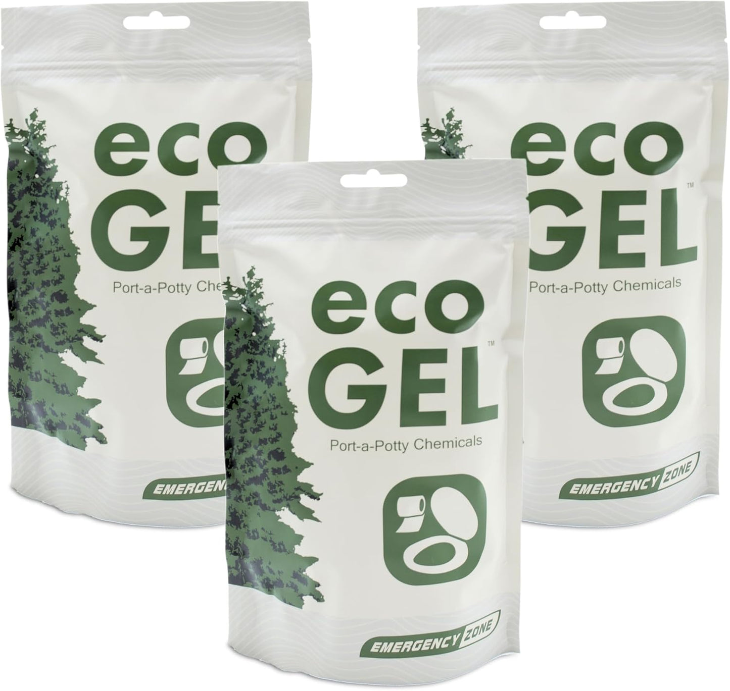 Eco Gel Port-a-Potty Chemicals for Camping and Emergencies