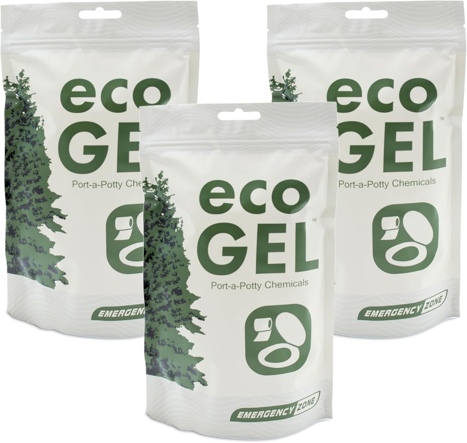Eco Gel Port-a-Potty Chemicals for Camping and Emergencies