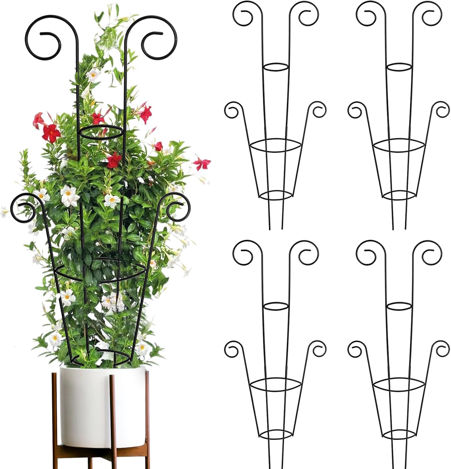 ZOUTOG Trellis for Climbing Plants Indoor 4 Pack 30 Inch Support