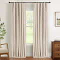 Thermal Sliding Door Curtains 100% Blackout Oatmeal - Extra Wide Panel