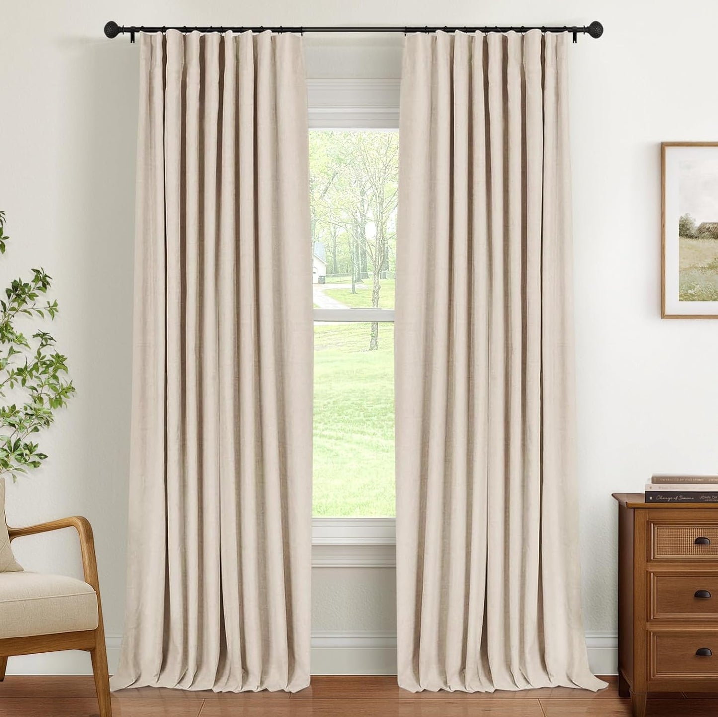 INOVADAY Thermal Sliding Door Curtains for Bedroom and Patio