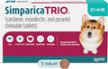 Simparica Trio Chewable for Dogs 22.1-44 lb - Triple Parasite
