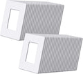 Matte Snow White Screwless Wall Plate 1 Gang - Clean, Durable Finish