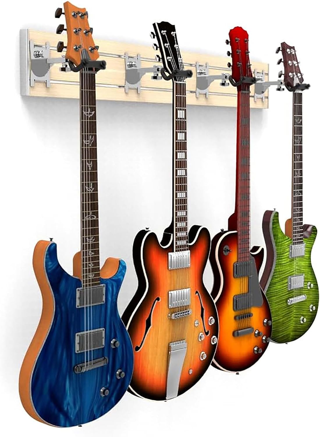 Securely Display 4 Guitars with DLDirect Wall Mount