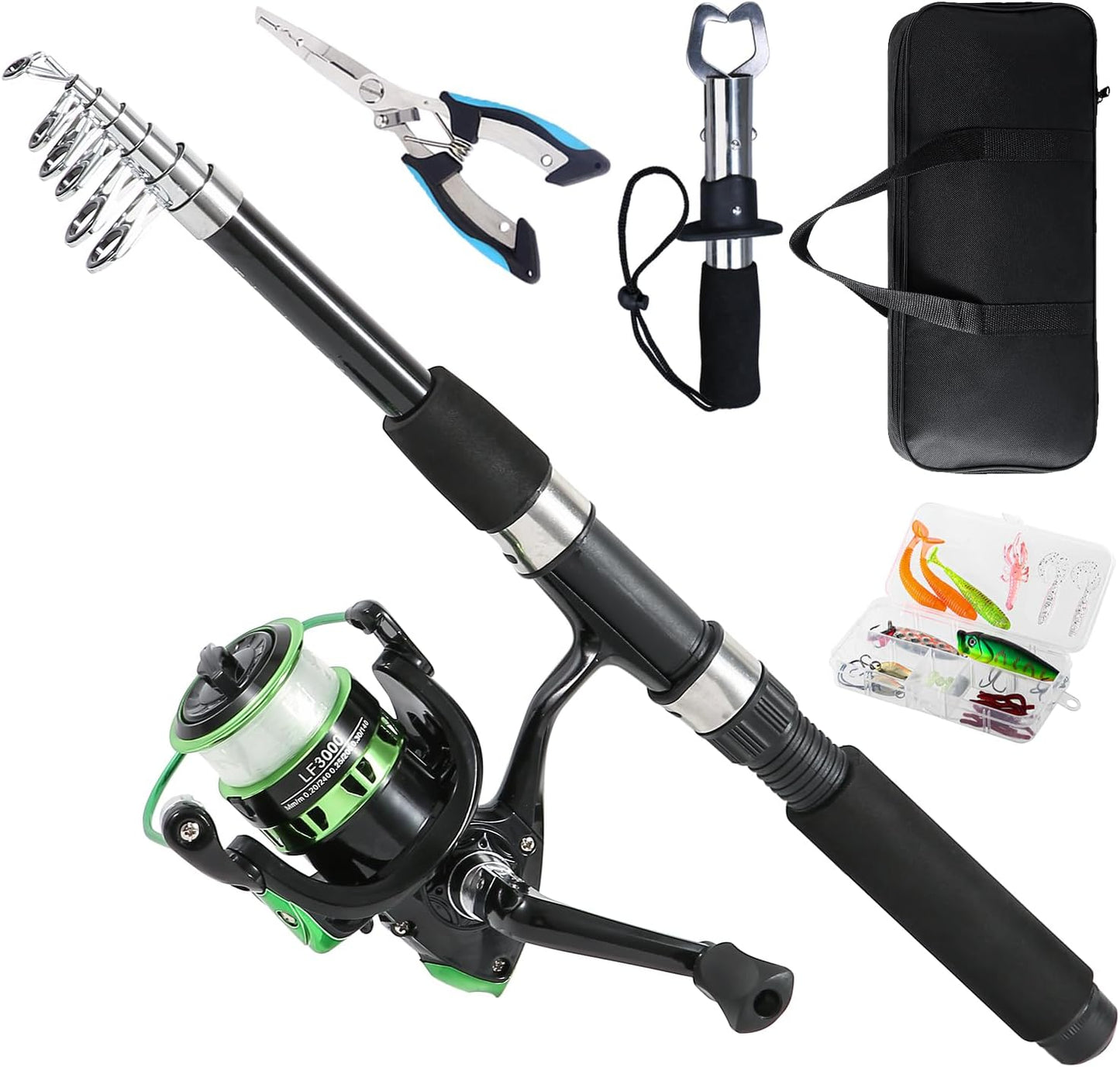 6.9ft Telescopic Fishing Rod and Reel Combo for Enthusiasts