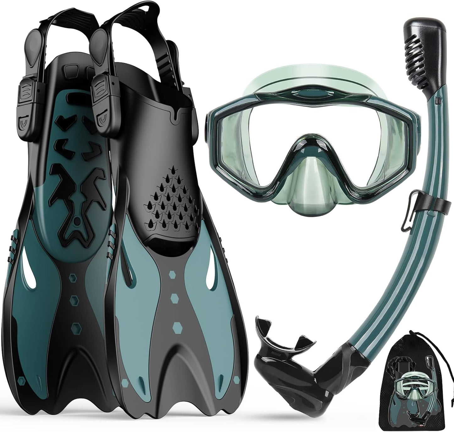 KUYOU Snorkel Gear Set - Wide View Anti-Fog