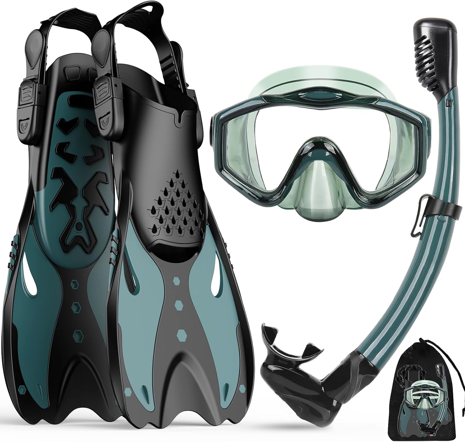 KUYOU Snorkel Gear Set - Wide View Anti-Fog