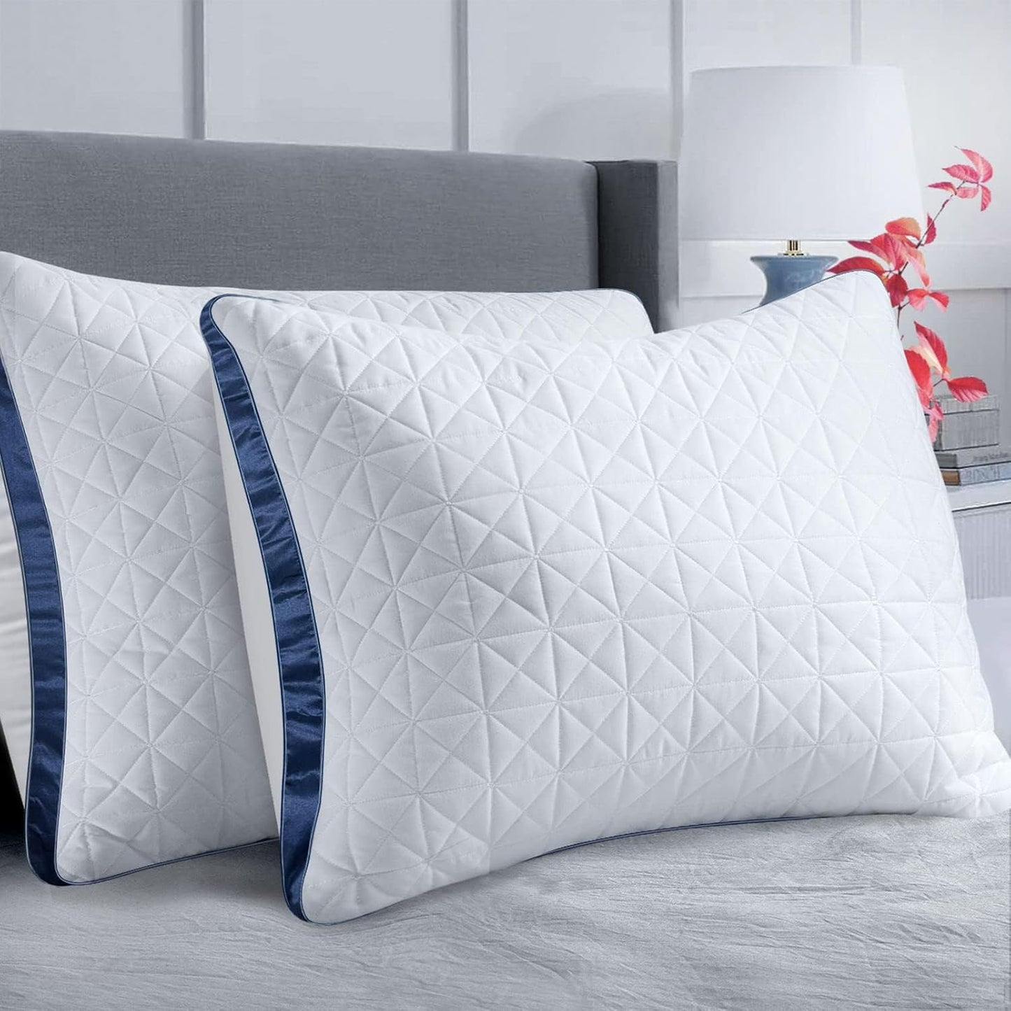 Cooling King Size Pillows Set of 2 for Ultimate Comfort