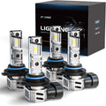 FRANXI 9005/9006 Fog Light Bulbs Combo - Super Bright 6000K