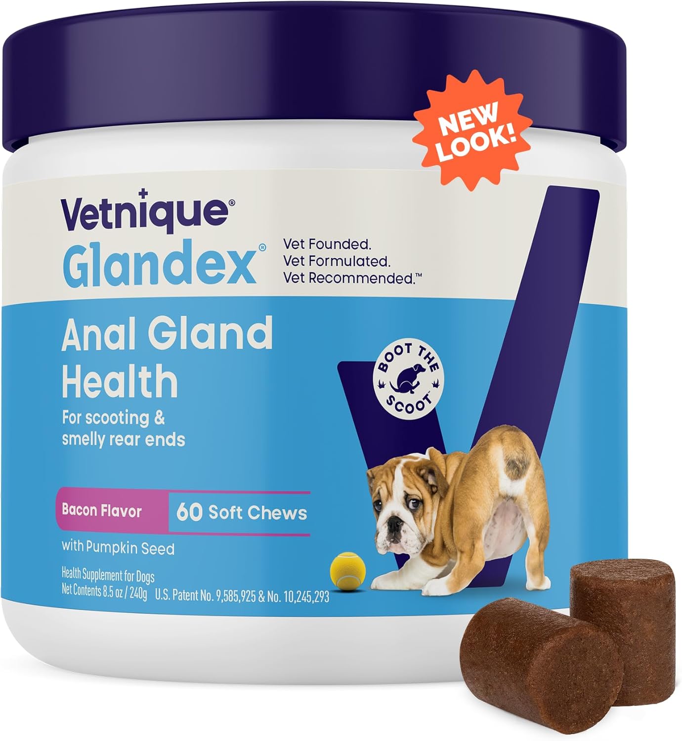 Glandex Anal Gland Soft Chew Treats for Dogs with Pumpkin