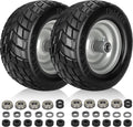 11x6.00-5 Flat Free Tire 2 Pack for Zero Turn Mower - Durable PU
