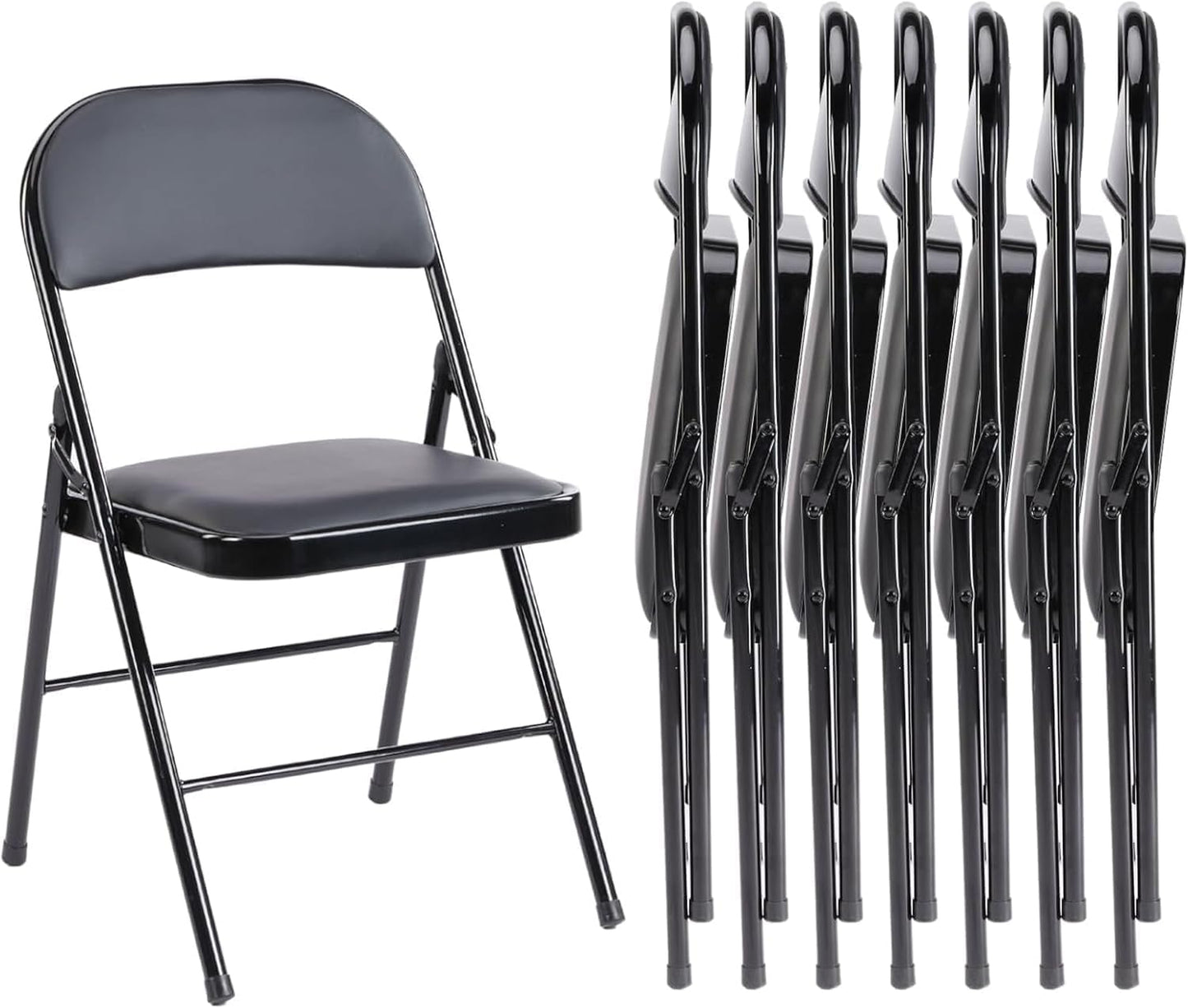 Sweetcrispy Folding Chair 8 Pack for Comfort and Style