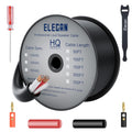 Elecan Pro Series 16/2 Outdoor Speaker Wire Cable 200 ft - Durable CL3