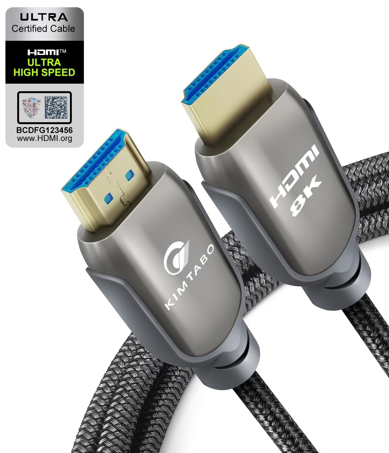 Ultra High Speed 15ft HDMI 2.1 Cable - 4K 120Hz 144Hz 240Hz eARC Dolby Compatible