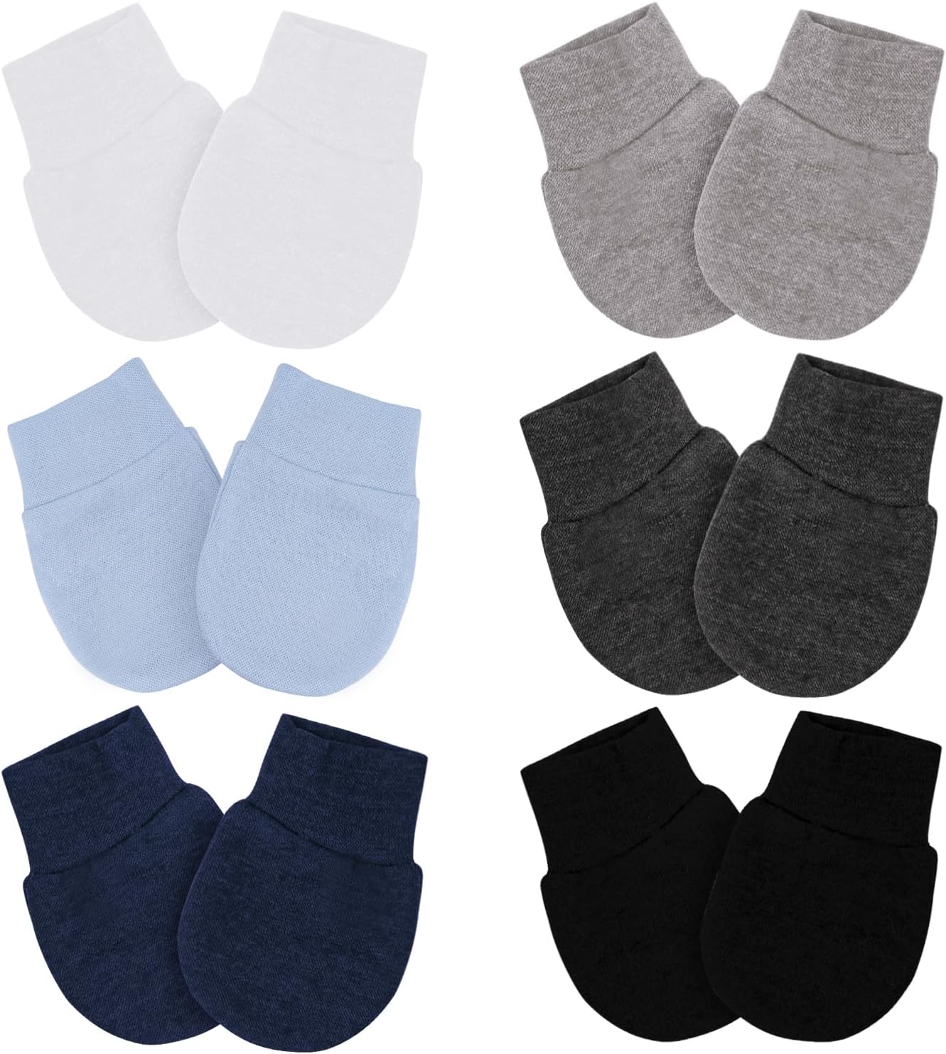 No Scratch Baby Mittens for 0-6 Months | Yiwafu Soft Gloves
