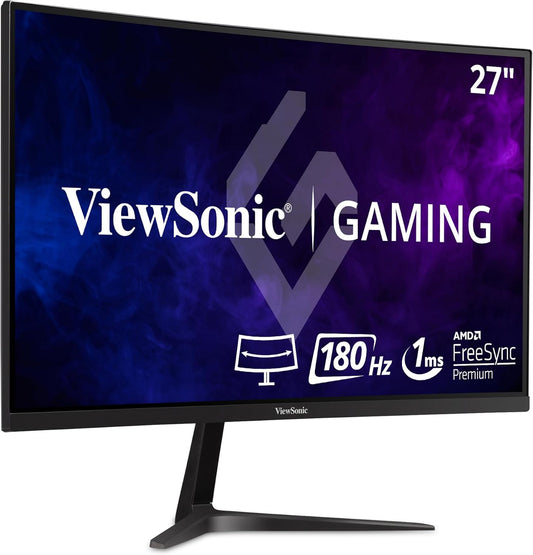 Immersive Gaming: ViewSonic 27 Curved 180Hz Monitor