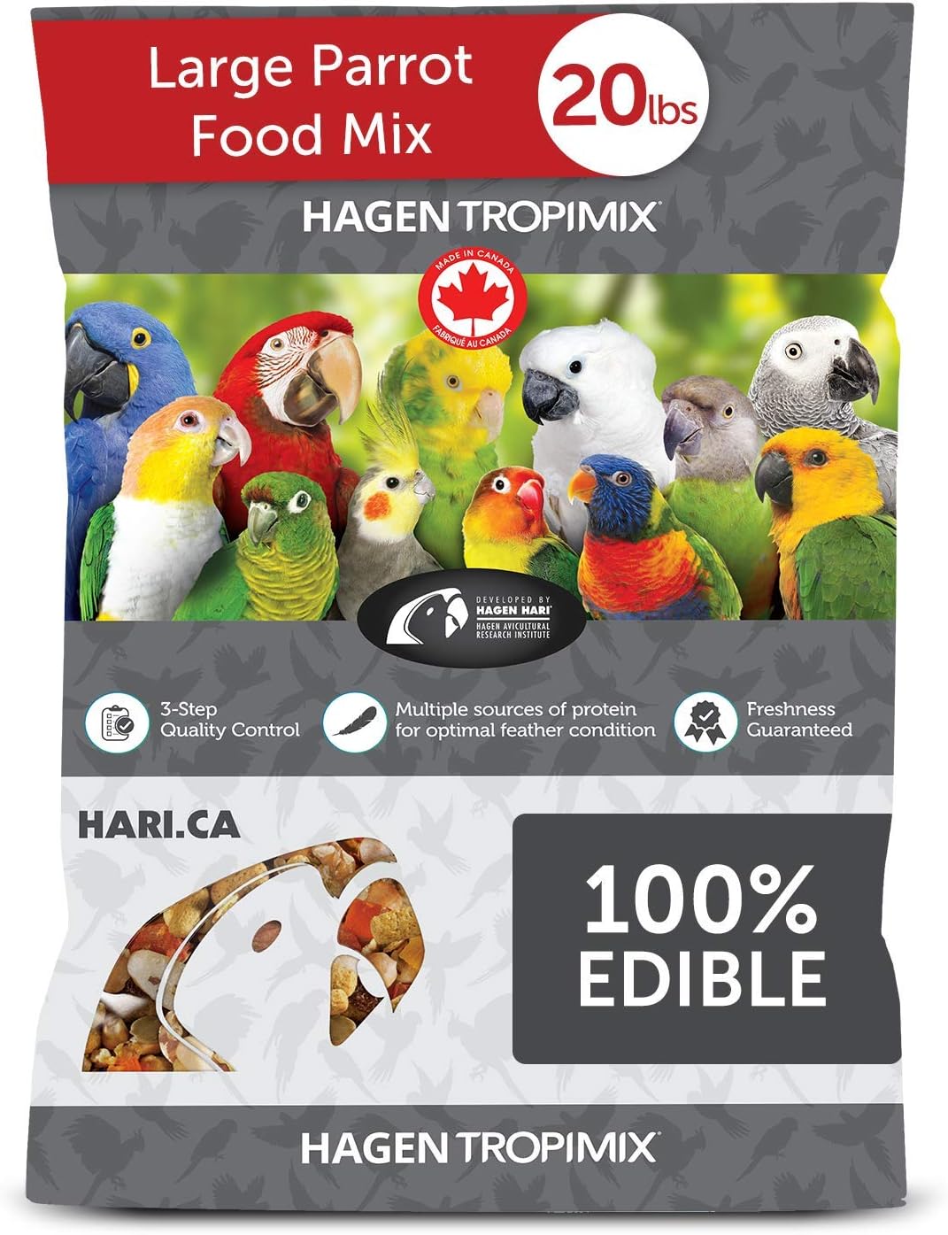 Hari Tropimix Bird Food for Large Parrots - Nutritious Blend