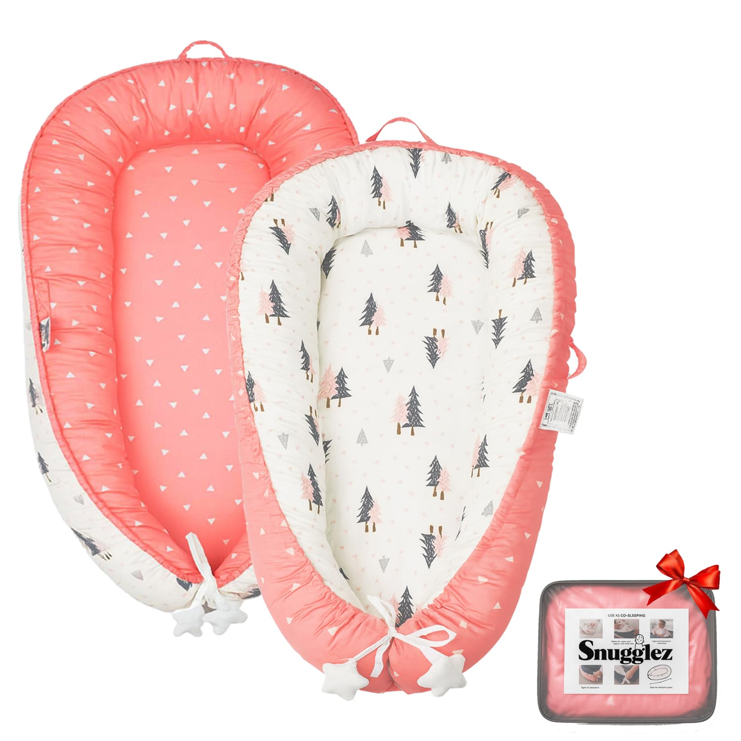Baby Lounger for Infants 0-24 Months - Adjustable & Portable
