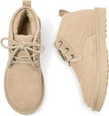 Fur Lined Ankle Boots for Women Genuine Suede - Cozy Snow Booties