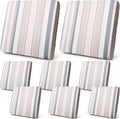 Newwiee 8 Pcs Patio Stretch Sofa Cushion Covers for Outdoor Use