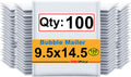 Poly Bubble Mailers 9.5 x 14.5 in #4 Pure White 100-Pack - Padded
