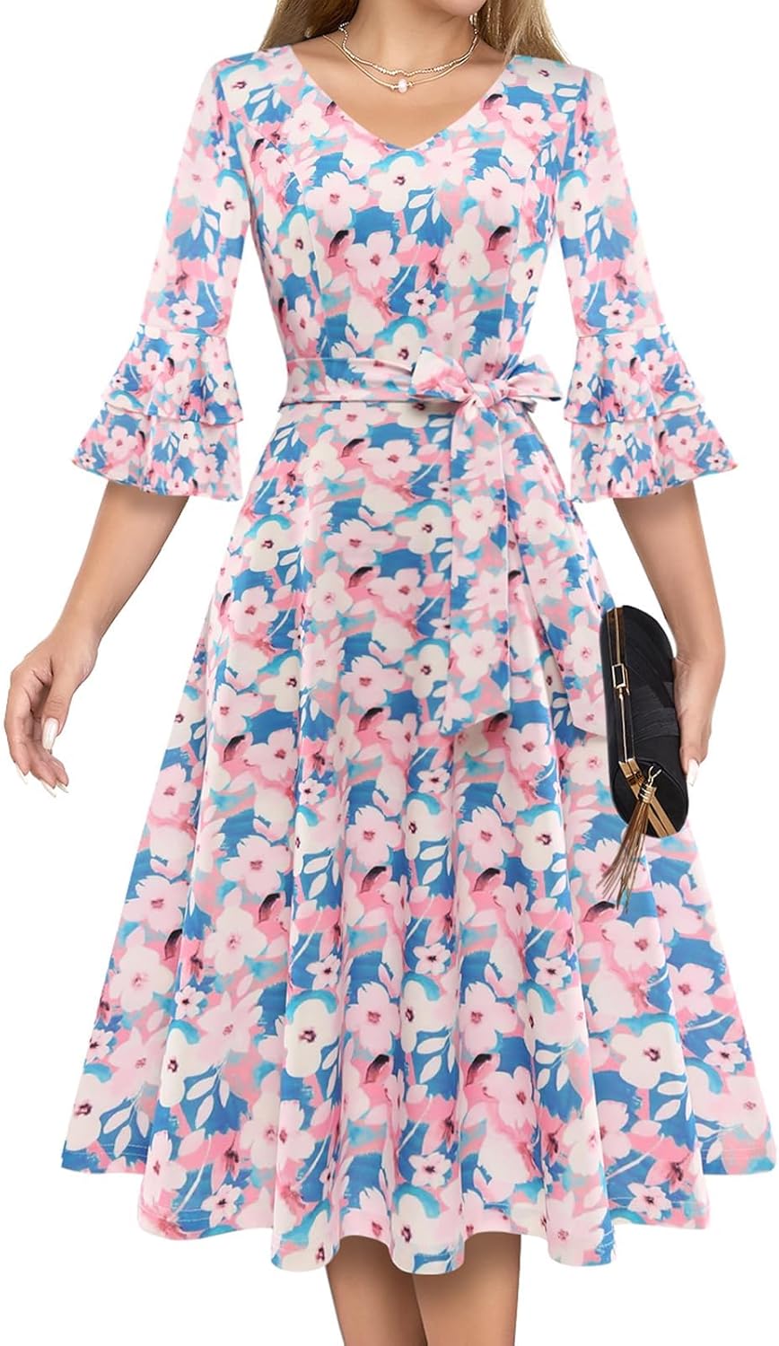 DRESSTELLS Womens Cocktail Dress for Weddings and Formal Events