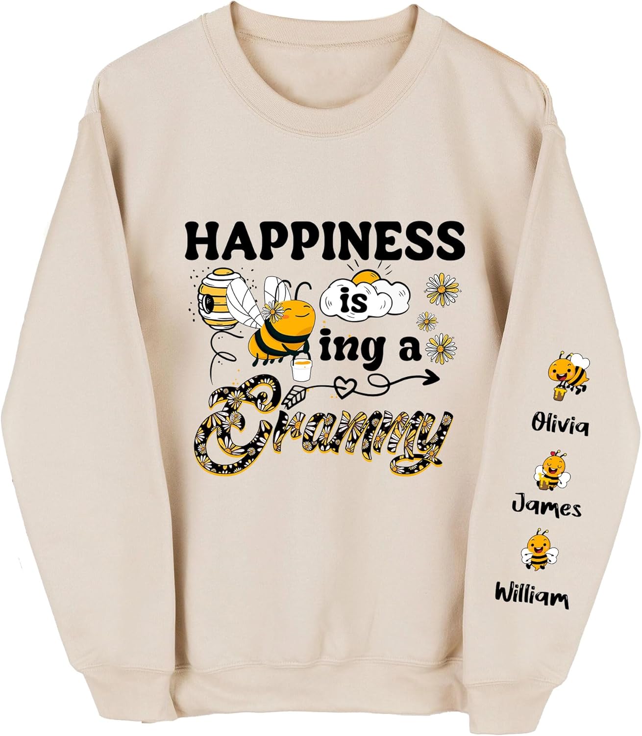 Custom Grandma Sweatshirt - Joyful Memories