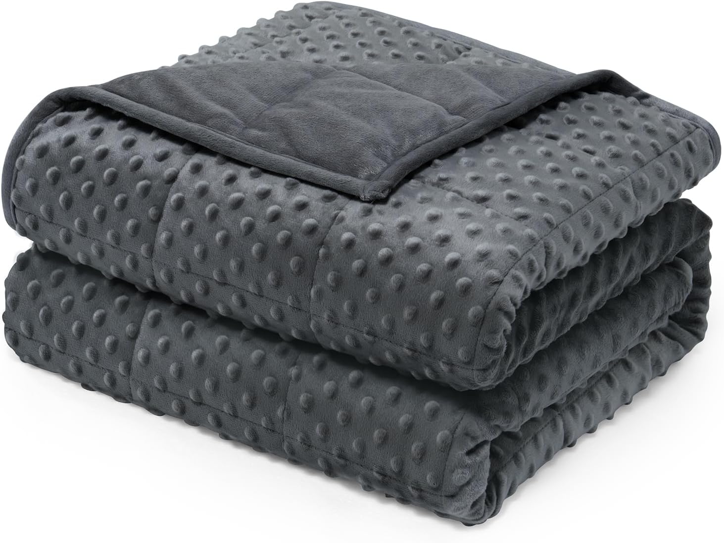 Wemore Minky Dot Weighted Blanket for Stress Relief and Sleep