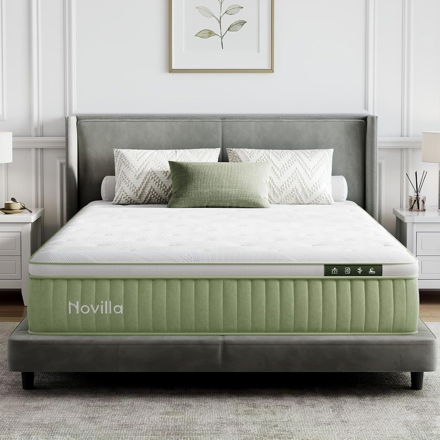 Novilla Full Size Hybrid Mattress 12 Inch for Ultimate Comfort