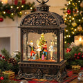 Christmas Snow Globe Lantern with Nutcracker - Lighted Music Globe