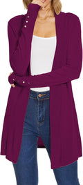 Spicy Sandia Women's Long Lightweight Cardigan - Versatile Spring