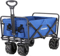 EchoSmile Collapsible All-Terrain Utility Wagon with 350 Lbs Capacity