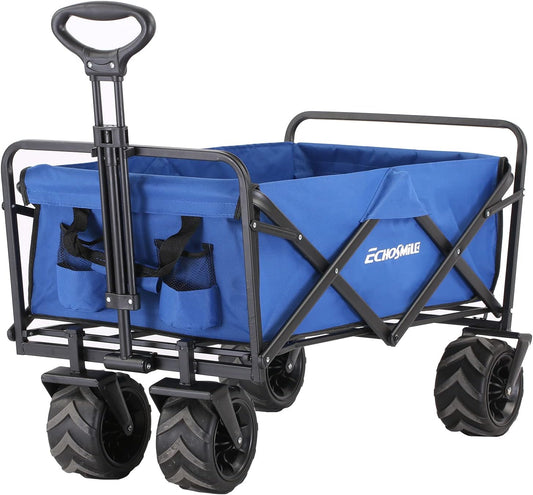 Heavy Duty Collapsible Wagon with 350 Lbs Capacity for All Terrain