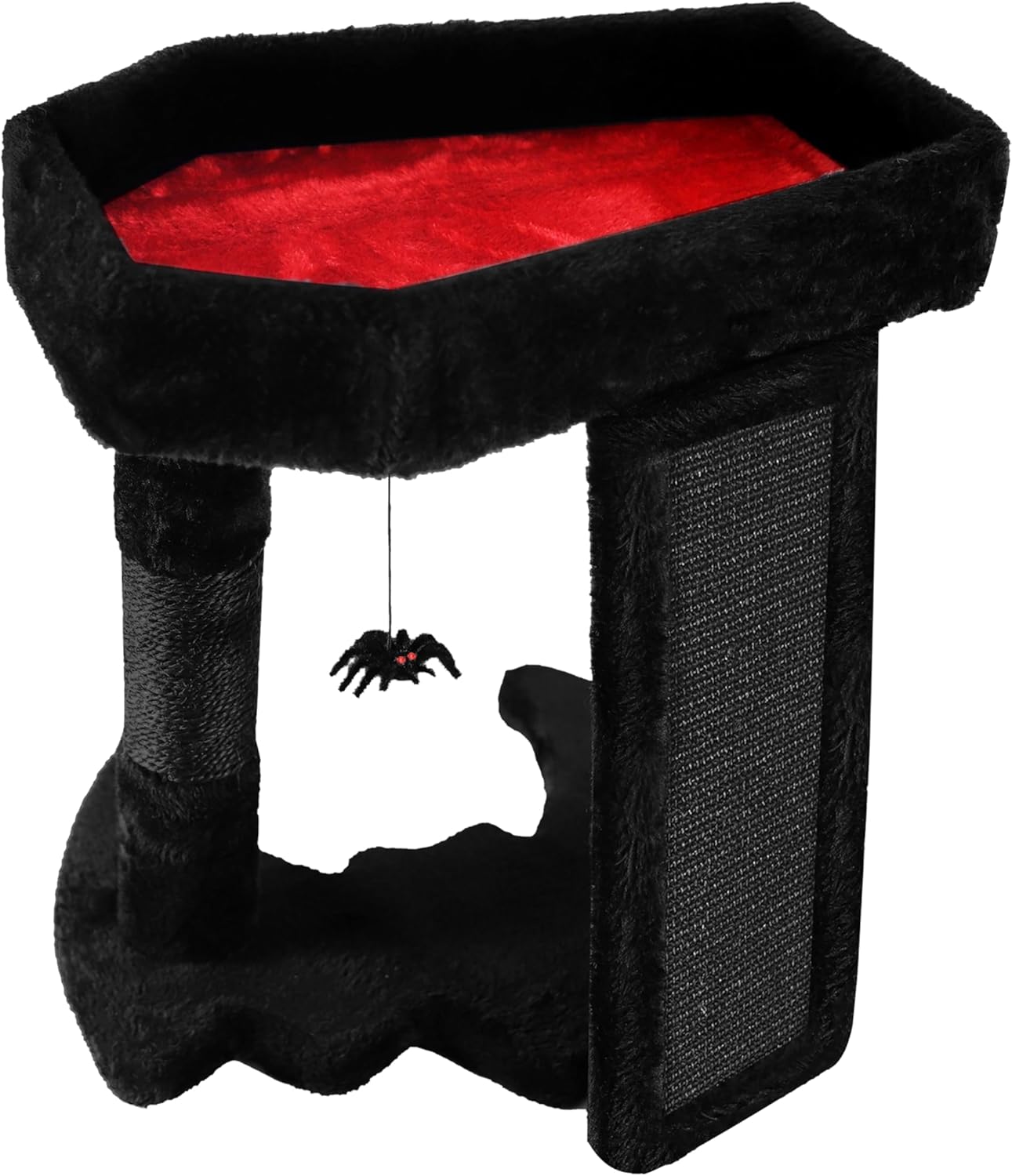Gothic Cat Tree Tower with Coffin Bed for Spooky Cats