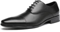 Mens Faux Patent Leather Classic Lace-up Oxford Tuxedo Shoes